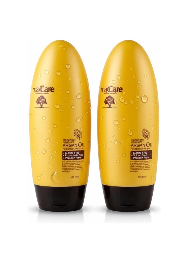 MaxCare Organic Moroccan Argan Oil  shampoo And Conditione - Image 1