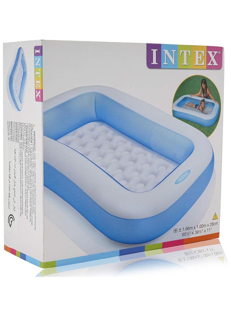 INTEX Baby Pool Rectangle Size: 65.5″l x 39.5″w x 11″h - Image 2