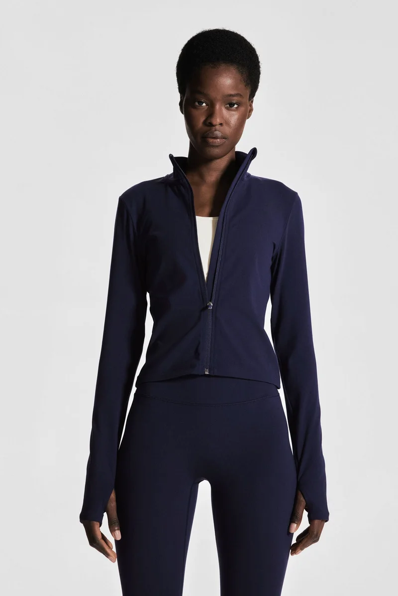 H&M SoftMove™ Zip-through sports jacket