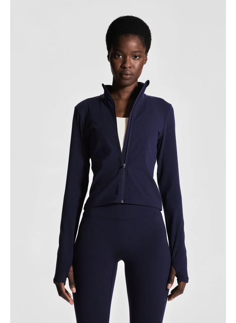 H&M SoftMove™ Zip-through sports jacket