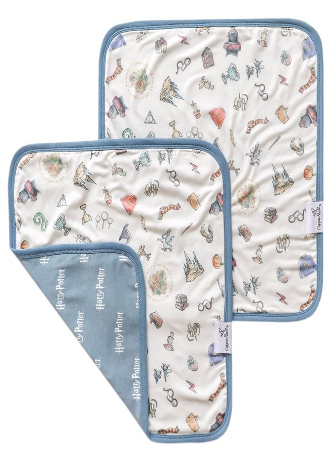 Copper Pearl Baby Security Blanket Set of 2 - Portable Size for Self-Soothing On-The-Go, Ideal Baby Blankets for Boys and Girls, Ultra-Soft, and Gift-Ready Loveys - Wizarding World™ - Image 1