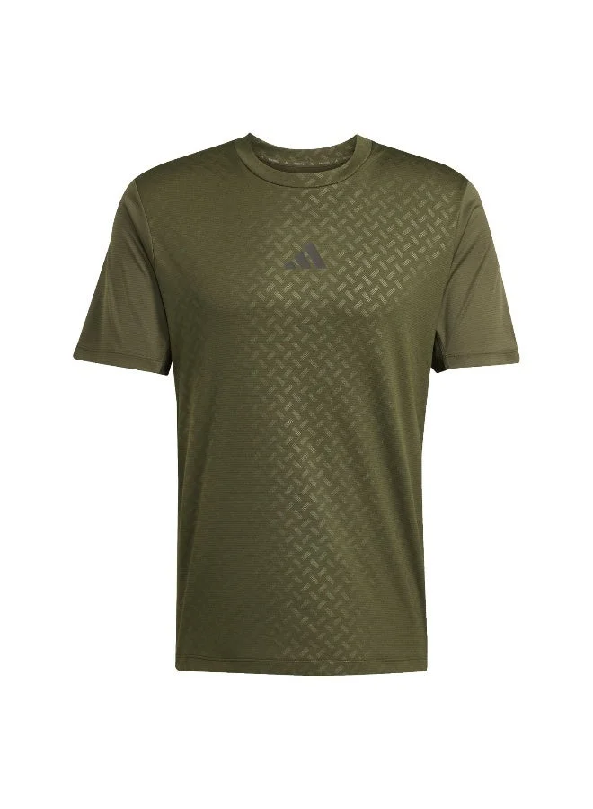 Adidas Adidas Power 3S Tee Green T-Shirt (Short Sleeve) T-Shirts For Men