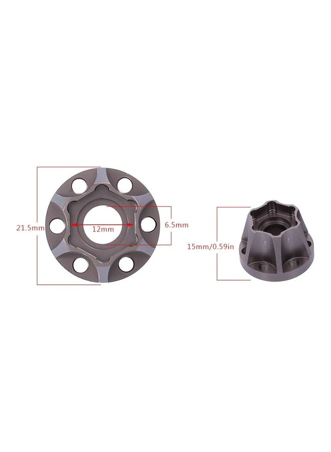نيبمينينت 4-Piece 15mm Wheel Hex Hub Adapter Set - Image 2