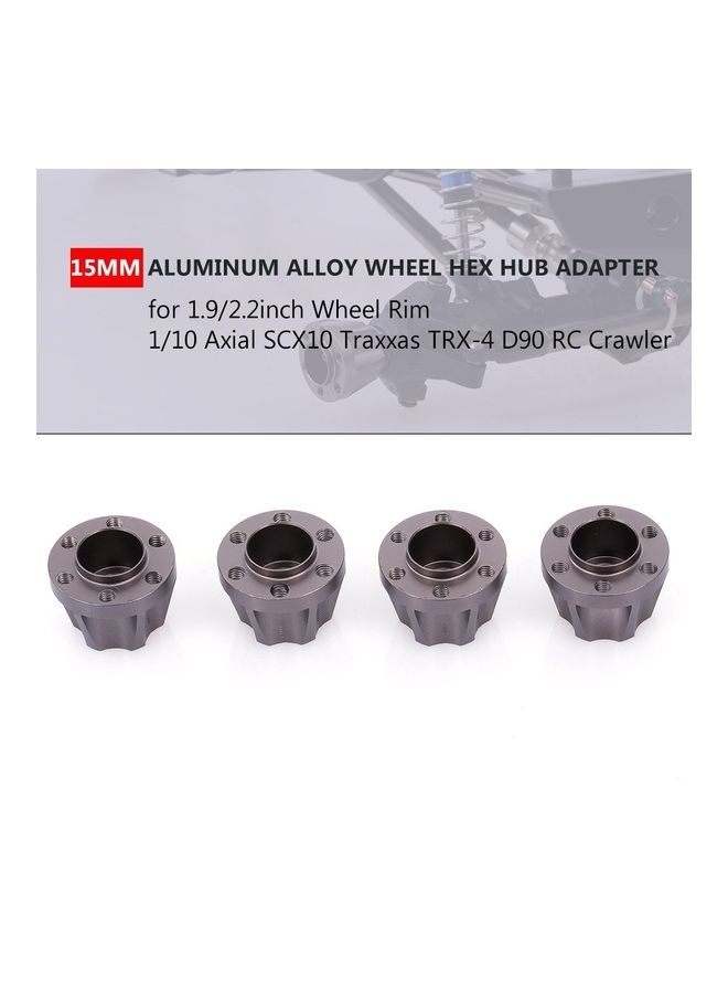 نيبمينينت 4-Piece 15mm Wheel Hex Hub Adapter Set - Image 1