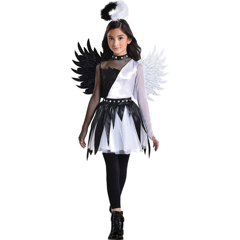 Amscan Twisted Angel Costume Girls Small 46 Stylish Black White Outfit Perfect For Halloween Parties More 1 Set