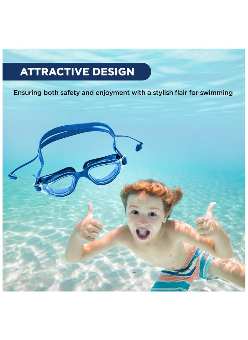 ENDLESS  - EL1002 Stylish Swimming Goggle with Anti-Fog and UV Protection | Material : Silicon, Plastic | With Adjustable Strap and Ear Buds | Soft Silicon Gasket for Leak Proof | With Hard Case - Image 1