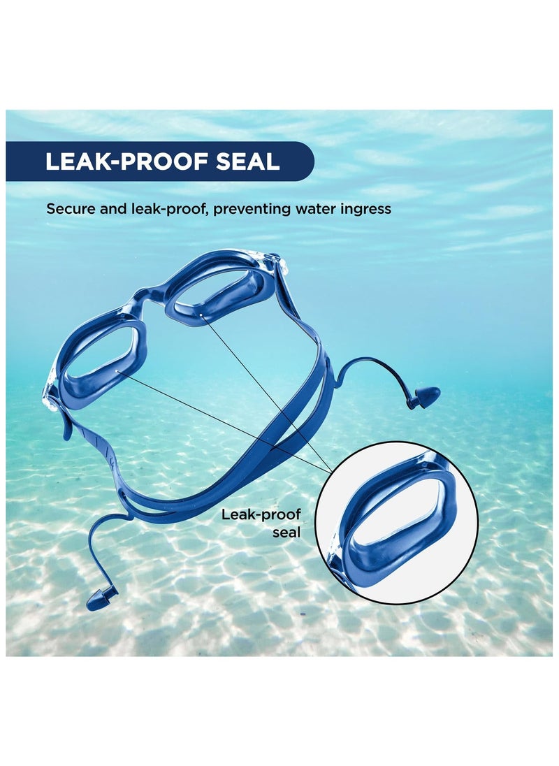 ENDLESS  - EL1002 Stylish Swimming Goggle with Anti-Fog and UV Protection | Material : Silicon, Plastic | With Adjustable Strap and Ear Buds | Soft Silicon Gasket for Leak Proof | With Hard Case - Image 1