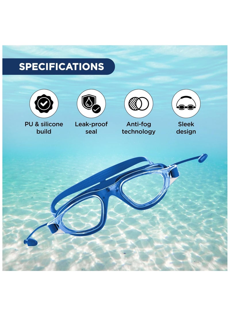 ENDLESS  - EL1002 Stylish Swimming Goggle with Anti-Fog and UV Protection | Material : Silicon, Plastic | With Adjustable Strap and Ear Buds | Soft Silicon Gasket for Leak Proof | With Hard Case - Image 1