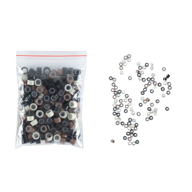 SARLA Syntheic Feather Hair Extensions 100 Pcs Colored Hair Piece for Girl Women 10 Mixed Colors 16 Inch - Image 3