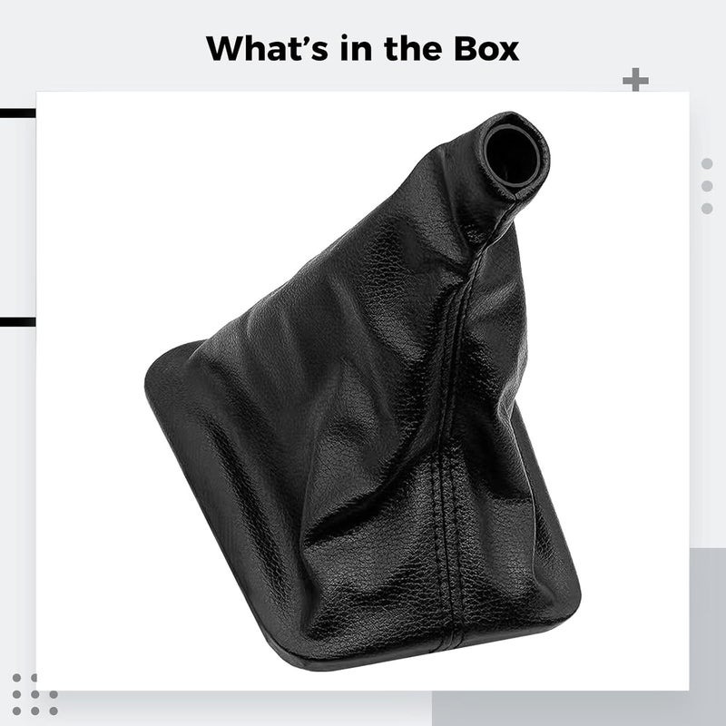 Pu Leather Gear Shift Boot Cover For E46, E36, Car Gear Stick Sleeve, Protective Shifter Boot, Interior Styling And Replacement - Image 3