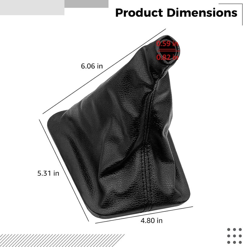 Pu Leather Gear Shift Boot Cover For E46, E36, Car Gear Stick Sleeve, Protective Shifter Boot, Interior Styling And Replacement - Image 5