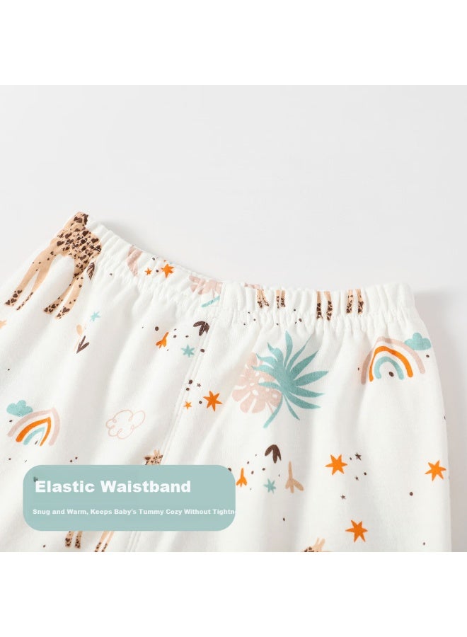 Mumu House Infant A-class Homewear Underwear Set Boys And Girls School Season Base Layer Two-piece Autumn Warm School Uniform Essential - Image 4