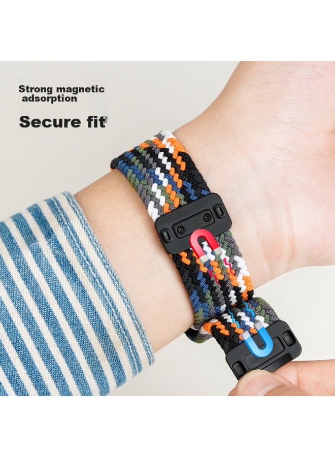 Canghua متوافق مع Huawei Watch Gt4 Strap، Huawei Watch 4/4pro/3/gt5/gt5pro/gt3/gt3pro/gt2pro Honor ساعة منسوجة من النايلون مع حزام مغناطيسي - Image 4