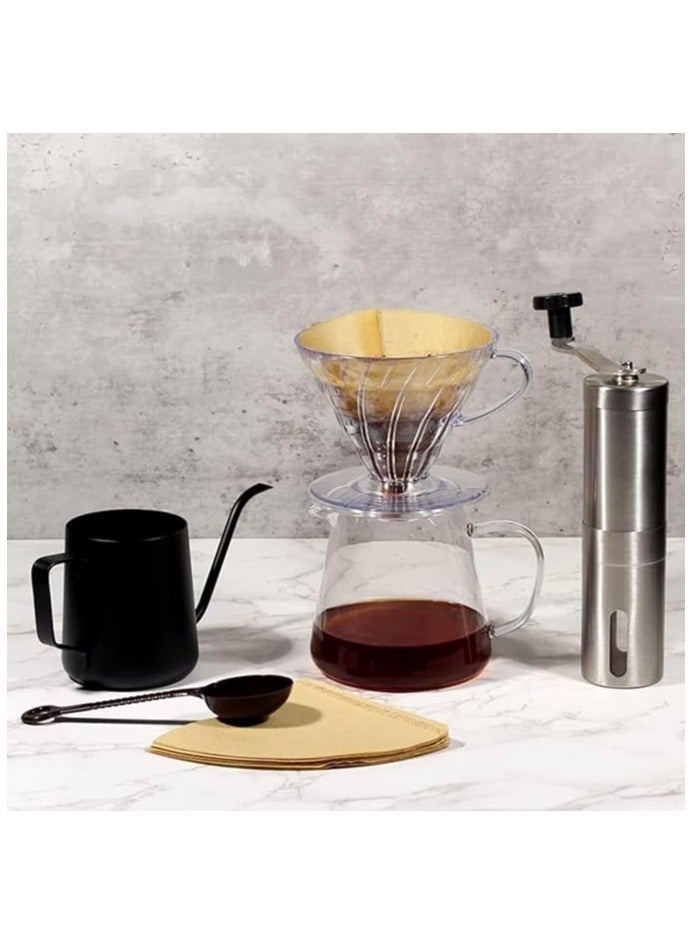 Master Gold Disposable Coffee Filters V60 Cone Unbleached Paper Coffee Filters | Coffee Filter Compatible with Drip and Pour Over Coffee Machines Can Be Used in Home and Office ( Brown, 02 (2-4 Cups)) - Image 4