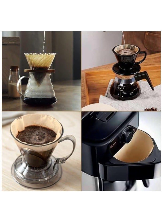 Master Gold Disposable Coffee Filters V60 Cone Unbleached Paper Coffee Filters | Coffee Filter Compatible with Drip and Pour Over Coffee Machines Can Be Used in Home and Office ( Brown, 02 (2-4 Cups)) - Image 5