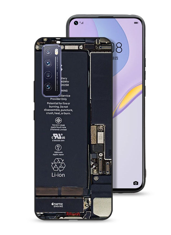 Tolwak غطاء حماية لهاتف Huawei nova 7 5G بنمط دائرة الهاتف  - Image 1