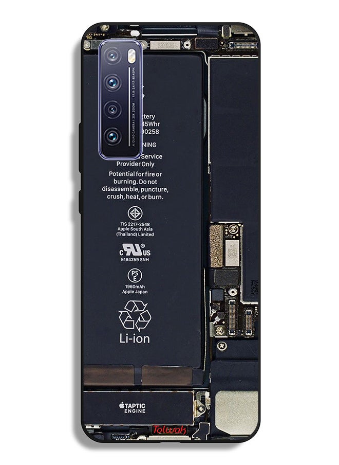 Tolwak غطاء حماية لهاتف Huawei nova 7 5G بنمط دائرة الهاتف  - Image 2