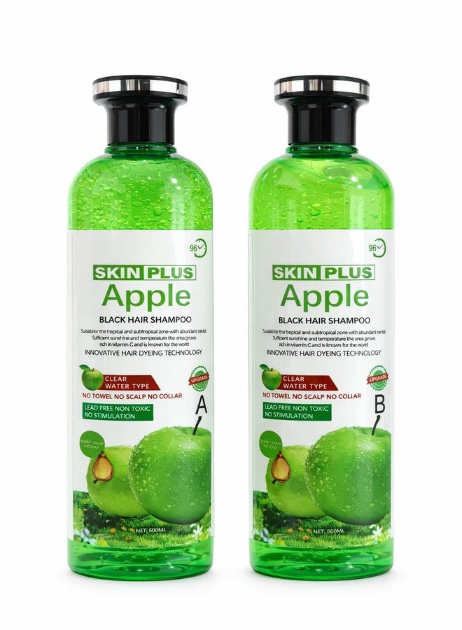 SKINPLUS Herbal Apple Black Hair shampoo, Ammonia Free, 1000ml, Liquid, for All Hair Types - Image 2