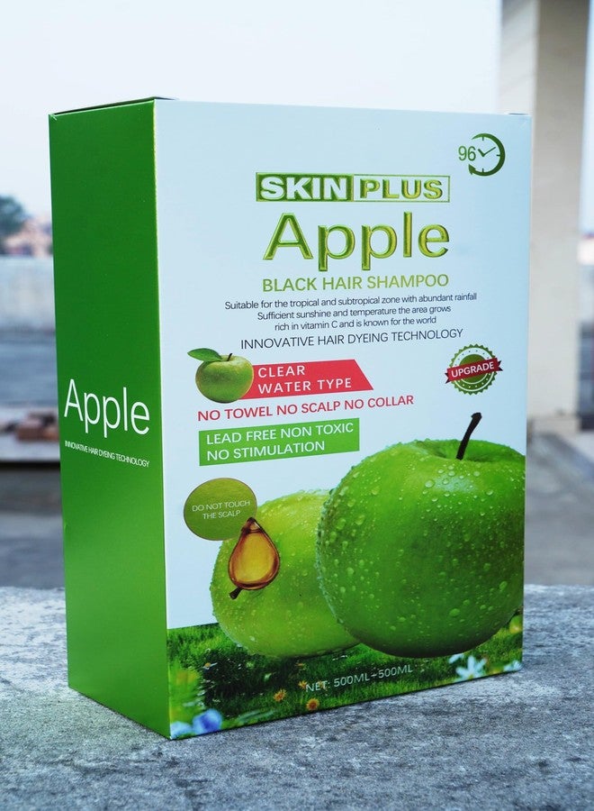 SKINPLUS Herbal Apple Black Hair shampoo, Ammonia Free, 1000ml, Liquid, for All Hair Types - Image 5