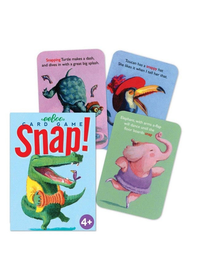 eeBoo: Snap Playing Card Game, Easy to Understand, Instructions are Included, Encourages Imagination and Creativity, Perfect for Ages 5 and up - Image 2