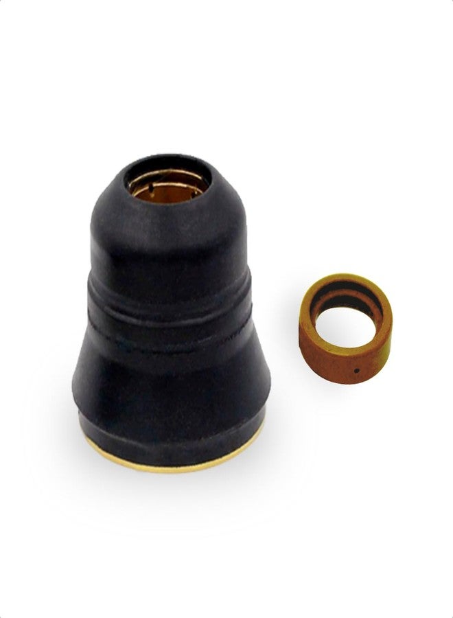 BDR IPT-45 Torch Shield Cap & Swirl Ring Plasma Cutting Consumables for Habor Freight Titanium 45A Plasma Cutter Using with 56576 56811 2PK - Image 1