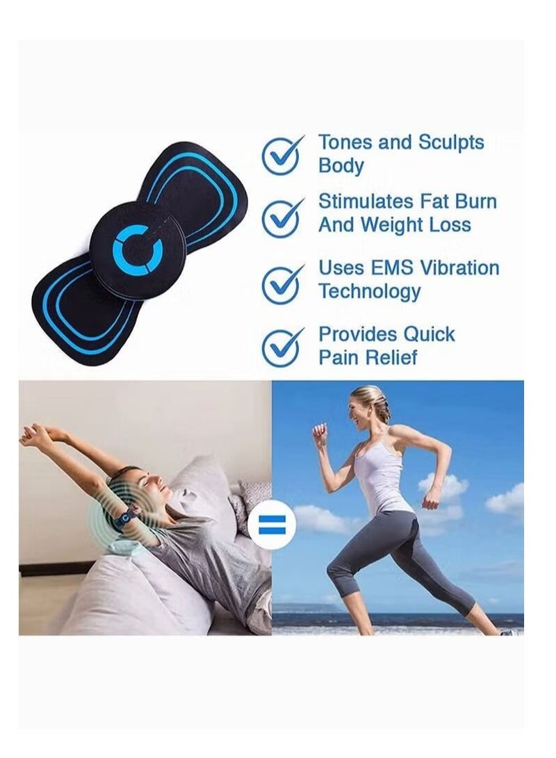 CGY 3 Pcs Microcurrent EMS Cordless Mini Massage Device - EMS Bioelectric Acupoints Massager, Lymphatic Drainage Massage Pad  - Image 2