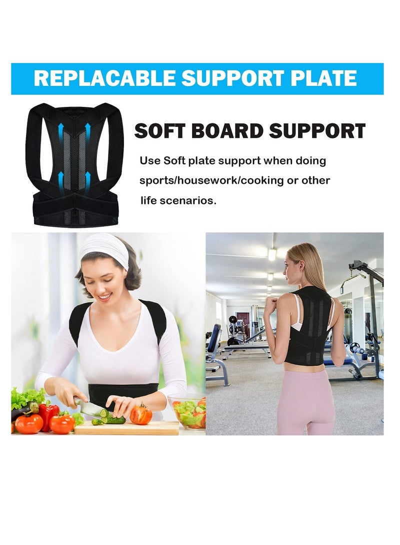 Posture Corrector for Men Women Kids, Adjustable Back Brace for Support Back, Neck and Shoulder（XL） - Image 4
