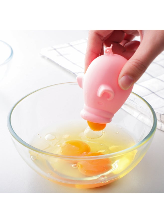 Silicone Egg Separator Creative Egg Beater Cream Protein Filter Baking Tool Automatic Beater Separation Device-Specifications:Frog Separator - Image 2