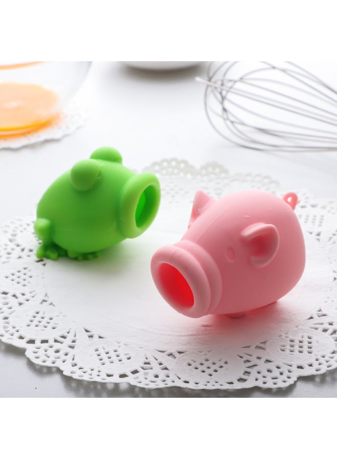 Silicone Egg Separator Creative Egg Beater Cream Protein Filter Baking Tool Automatic Beater Separation Device-Specifications:Frog Separator - Image 3