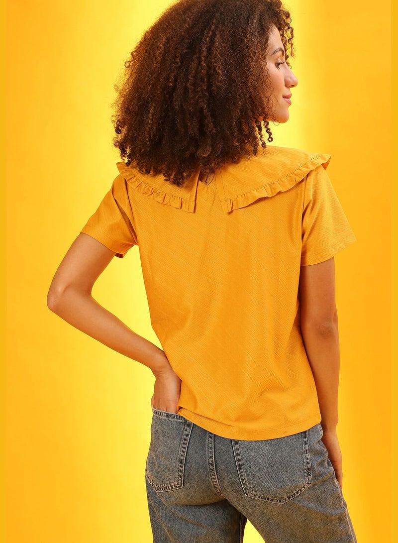 كامبوس سوترا بلوزة باكمام كشكش - Image 5