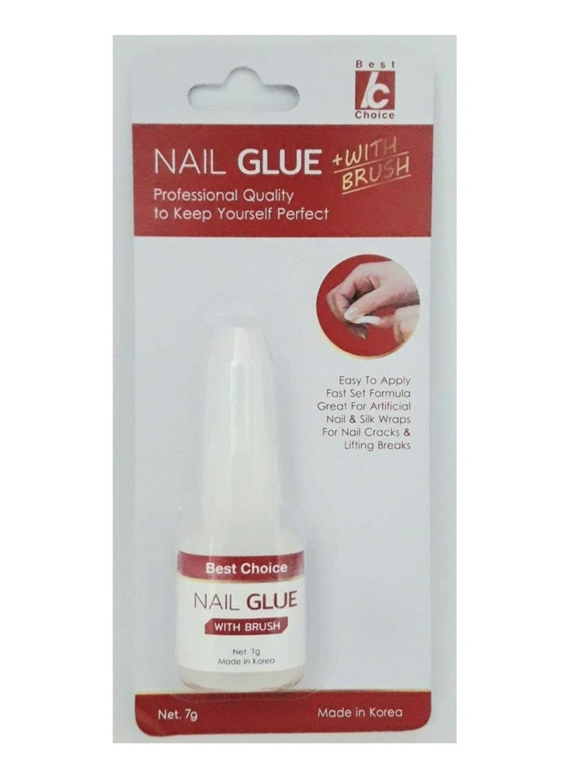 Best Choice Nail Glue w/Brush - Image 1