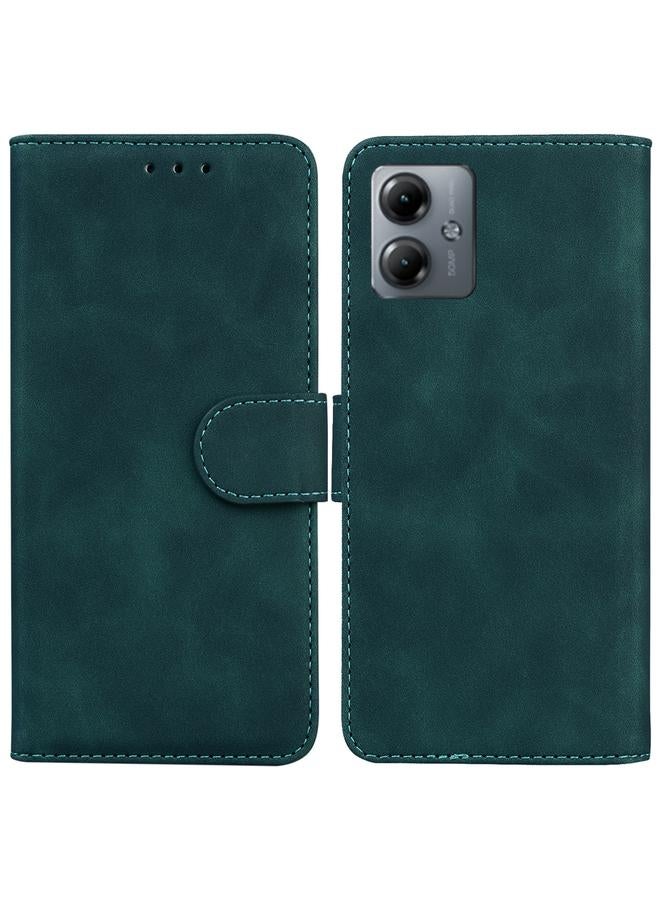 S-TOP Case For Motorola Moto G14 Skin Feel Pure Color Flip Leather Phone Case - Image 1