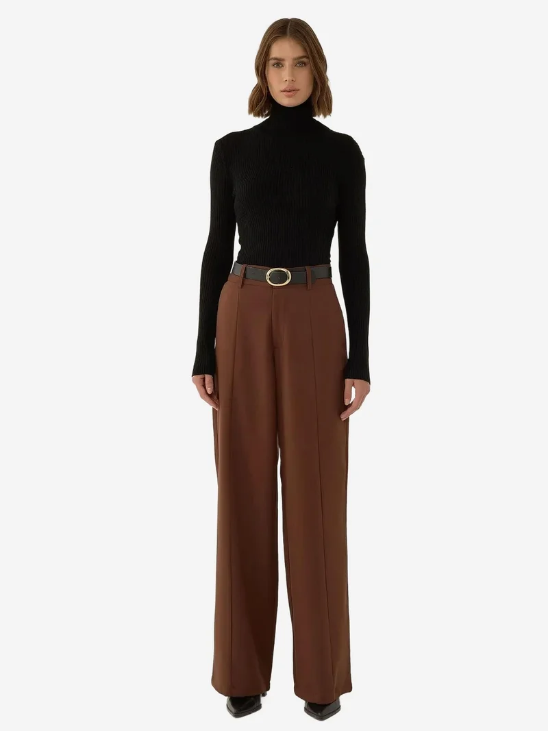 HICCUP High Waist Straight Leg Pants
