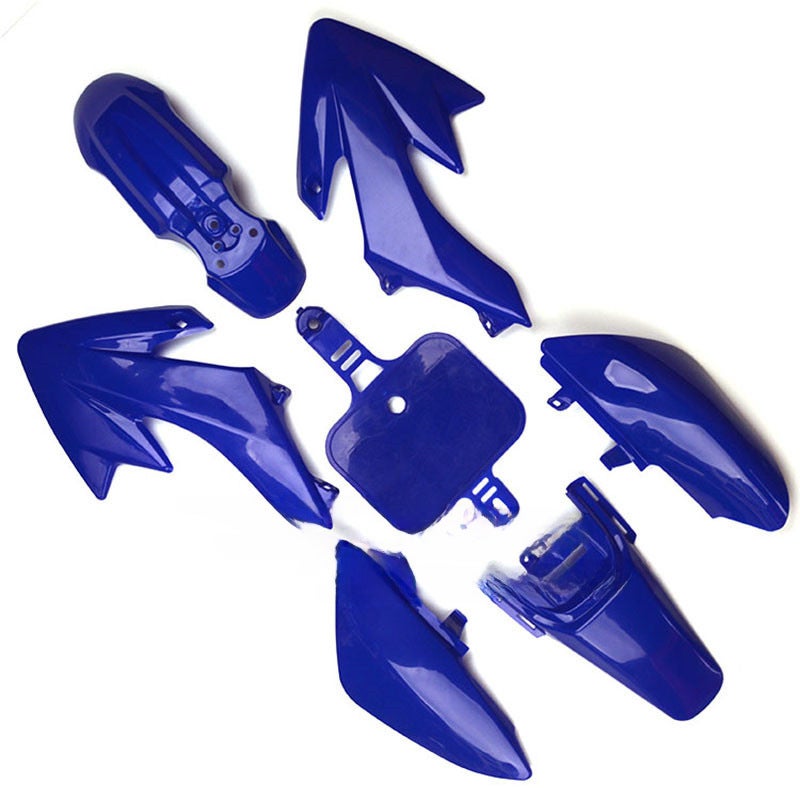 Generic CRF50 Compatible Honda Mini Hawk Motorcycle Plastic Body Shell Blue (7 blue) 