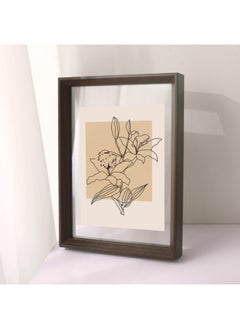 Double-sided Transparent Picture Frame Mounting Frame A4 Acrylic Photo Frame Table Display 7.6inch Calligraphy Calligraphy And Painting Poster Frame Wall Hanging-Color:20inch [inner DiAmeter 40.4*50.6cm] Solid Wood MAteriAl-A028 BlAck WAlnut Color