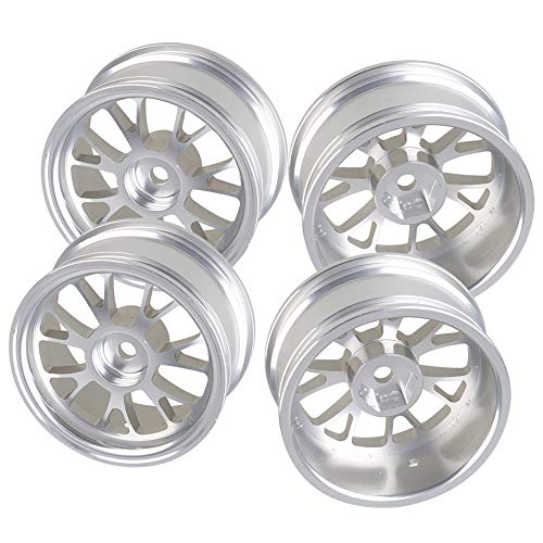 Mxfans 4PCS RC Silver YShape Wheel Rim Aluminum Alloy Upgrade 52mm Diameter Wheel Rim RC 110 OnRoad Car  Drift Car - Image 1
