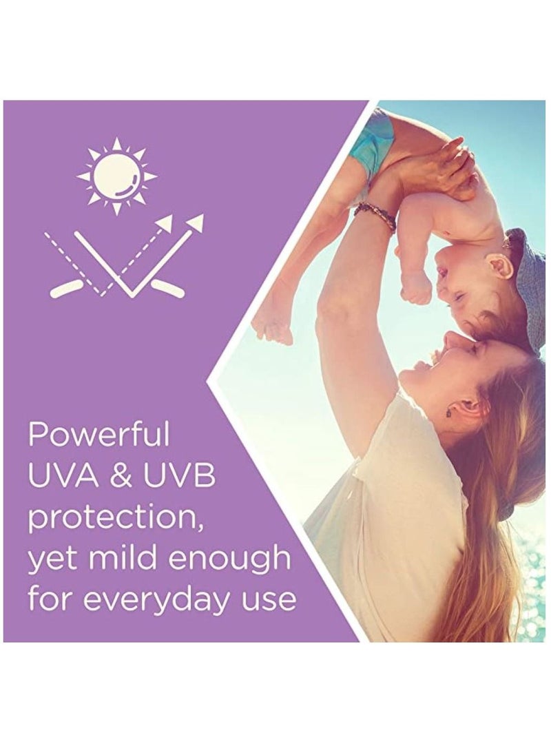 Aveeno Baby - Sunscreen lotion with minerals and zinc oxide for continuous protection for children Broad spectrum protection SPF 50 and sensitive skin formula does not cause tears and is water and sweat resistant - Image 1
