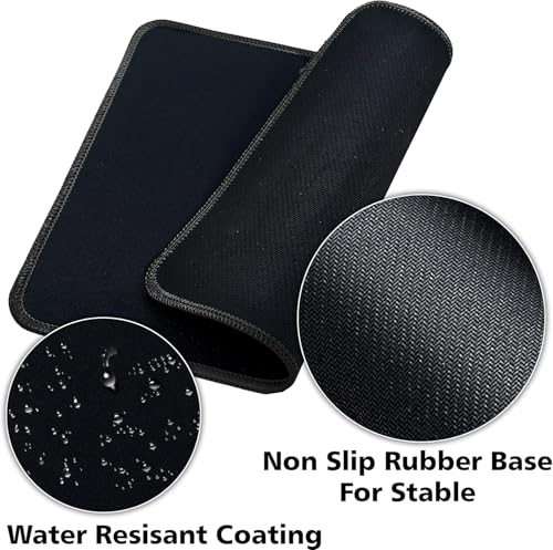 SaiTech IT 5 Pack 2mm Mouse Pad with Stitched Edges Non-Slip Rubber Base, Premium-Textured and Waterproof Mousepads Bulk, Mouse Pad for Computers, Laptop, Office & Home, 8.66 x 7.1 inch - Image 4