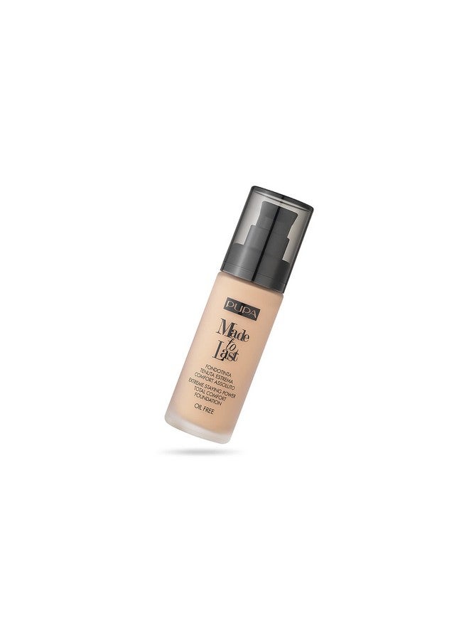 PUPA Milano Made To Last Extreme Staying Power Total Comfort Foundation Extreme Hold Fluid Foundation Long Lasting And Weather Resistant Medium To High Coverage Sand Beige 1.01 Oz - Image 2