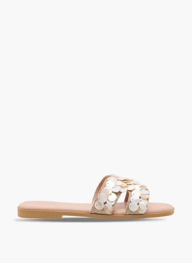 Women Embellished Slip-On Sandals