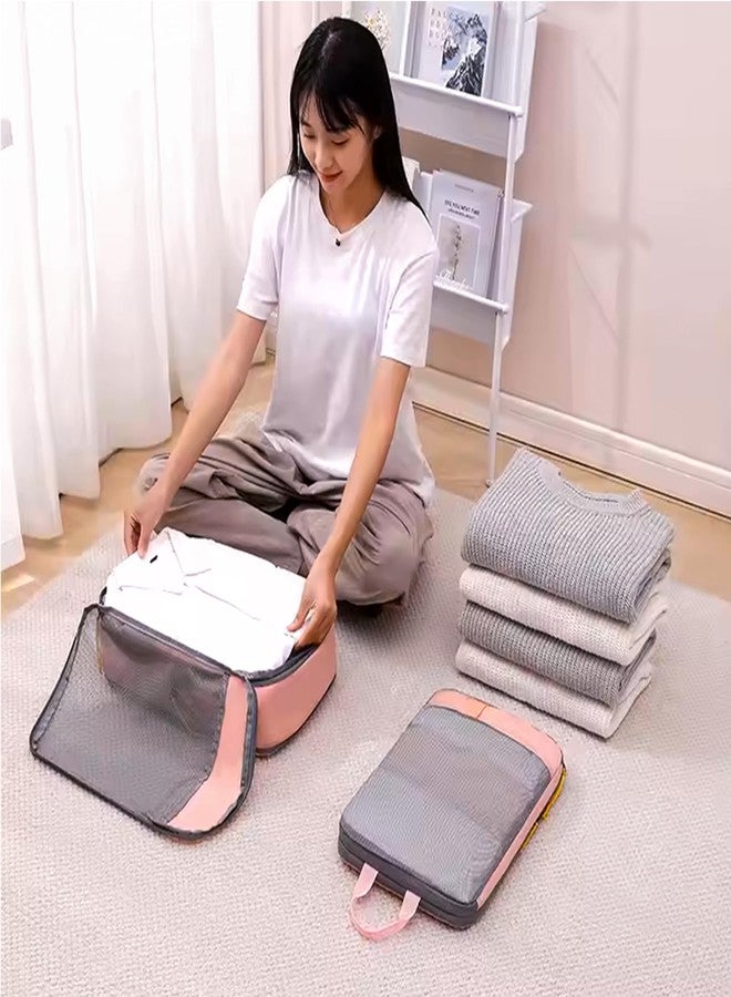 Cheekee Clothes Bags Set of 2 - Compression Packing Cubes with Laundry Bag, Travel Organiser for Backpack, Luggage & Suitcase, Space Saver Bags for Travel - Image 2