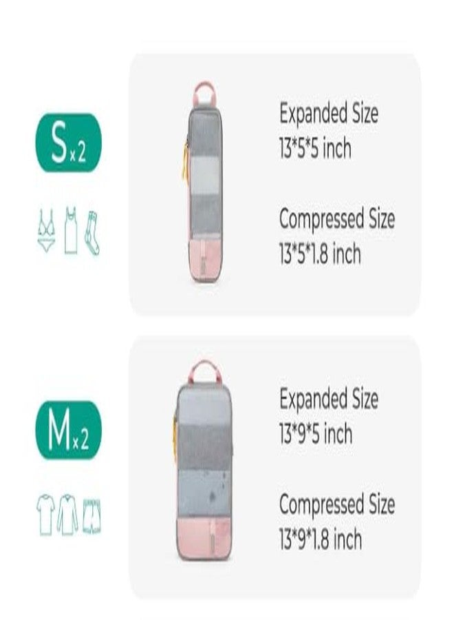 Cheekee Clothes Bags Set of 2 - Compression Packing Cubes with Laundry Bag, Travel Organiser for Backpack, Luggage & Suitcase, Space Saver Bags for Travel - Image 3