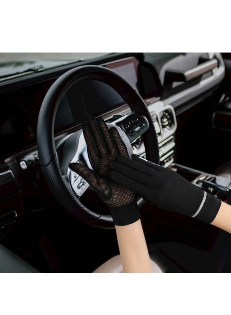 Women's Driving Gloves Black - Image 5