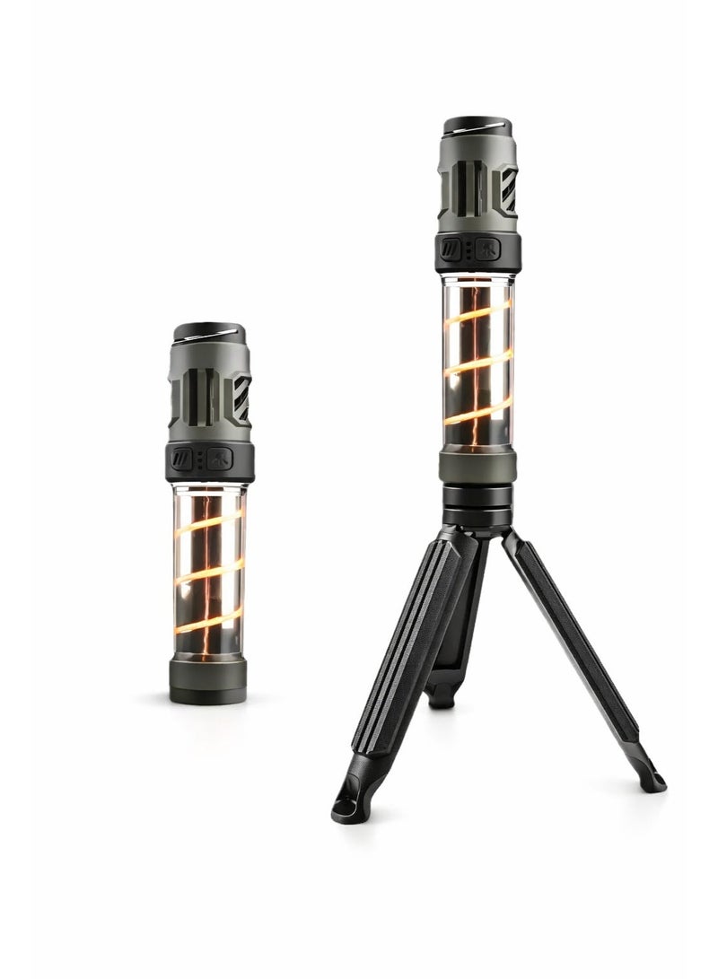 Neyecam Rechargeable Camping Lantern with Mosquito Repellent, 2-in-1 LED Flashlight & Ambient Tent Light, Type-C Charging, 5 Light Modes, Waterproof Hanging Outdoor Lantern for Camping Hiking Emergency - Image 1