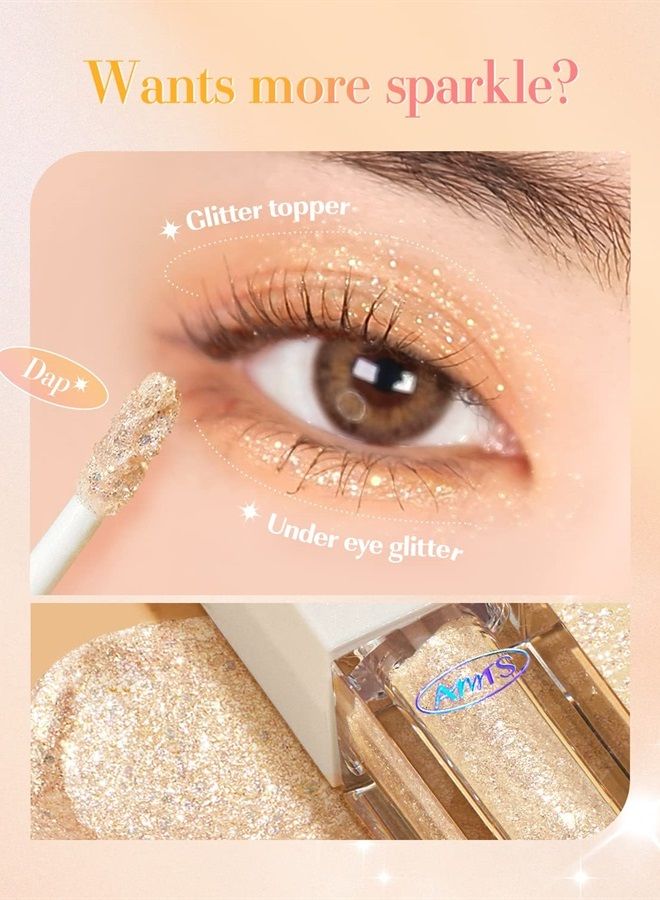 AMTS x Webtoon True Beauty Edition, Glitter EyeShadow Makeup, Matte Shimmer Metallic, Long Lasting, Quick drying, All My Things, K Beauty, Korean makeup (Some Love Glitter) (Some Sweet) - Image 5