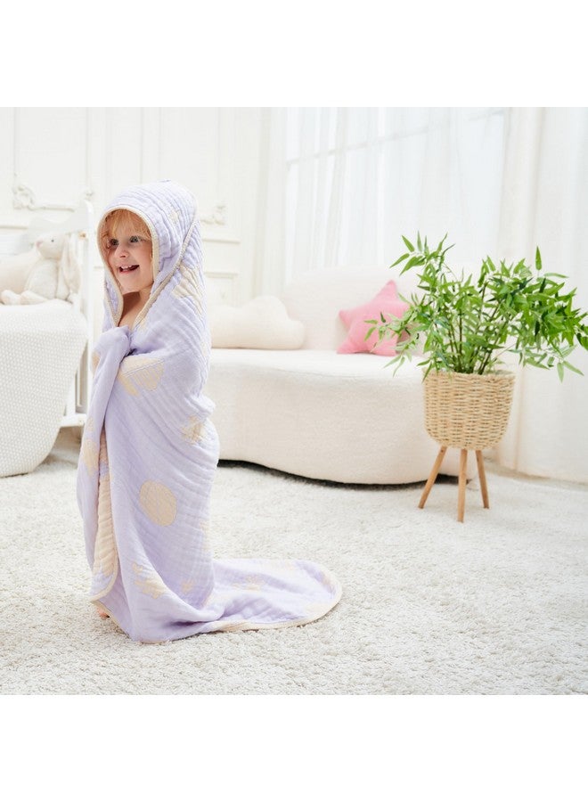 HardNok Ultra-Soft Muslin Baby Hooded Towel - 32 x 32 Inches, Crafted from Bamboo Viscose, Ideal for Bath & Beach, Suitable for Both Boys & Girls from Newborns to Toddlers - Image 1