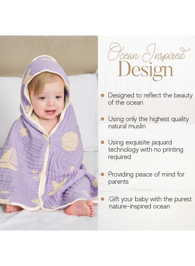 HardNok Ultra-Soft Muslin Baby Hooded Towel - 32 x 32 Inches, Crafted from Bamboo Viscose, Ideal for Bath & Beach, Suitable for Both Boys & Girls from Newborns to Toddlers - Image 4