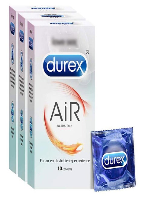 Air Ultra Thin Condoms - 10 Count (Pack of 3)