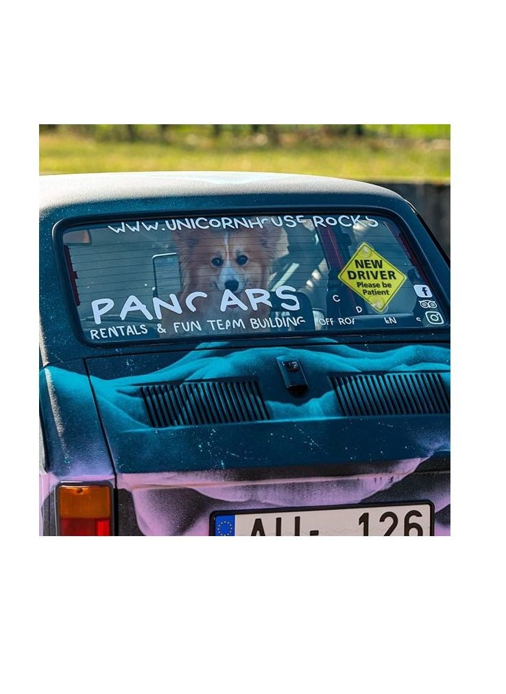 AS SEEN ON TV New Driver Please Be Patient Car Window Signs with Suction Cups 2Pc  - Image 3