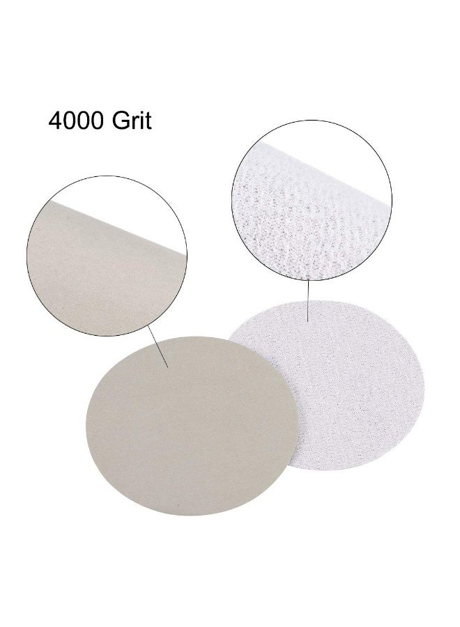 uxcell uxcell 3 Inch Wet Dry Sanding Discs 4000 Grit Hook and Loop Sandpaper Electrostatic Sand Planting Silicon Carbide 20pcs  - Image 3